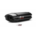 MIVV Slip-on, Suono Black, Undertail/Underseat Exhaust For Kawasaki ZX-6R 2007-2008