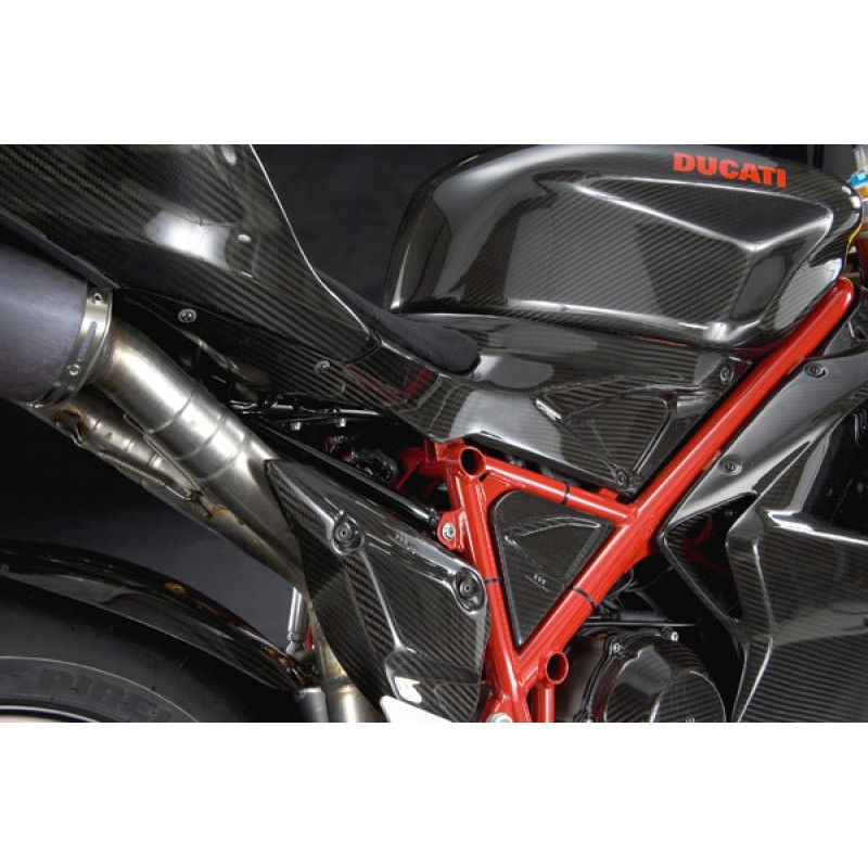 CARBONDRY - DUCATI 848 / 1098 & 1198 CARBON FIBER UNDER TANK SIDE ...