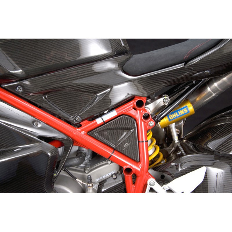 CARBONDRY - DUCATI 848 / 1098 & 1198 CARBON FIBER UNDER TANK SIDE ...