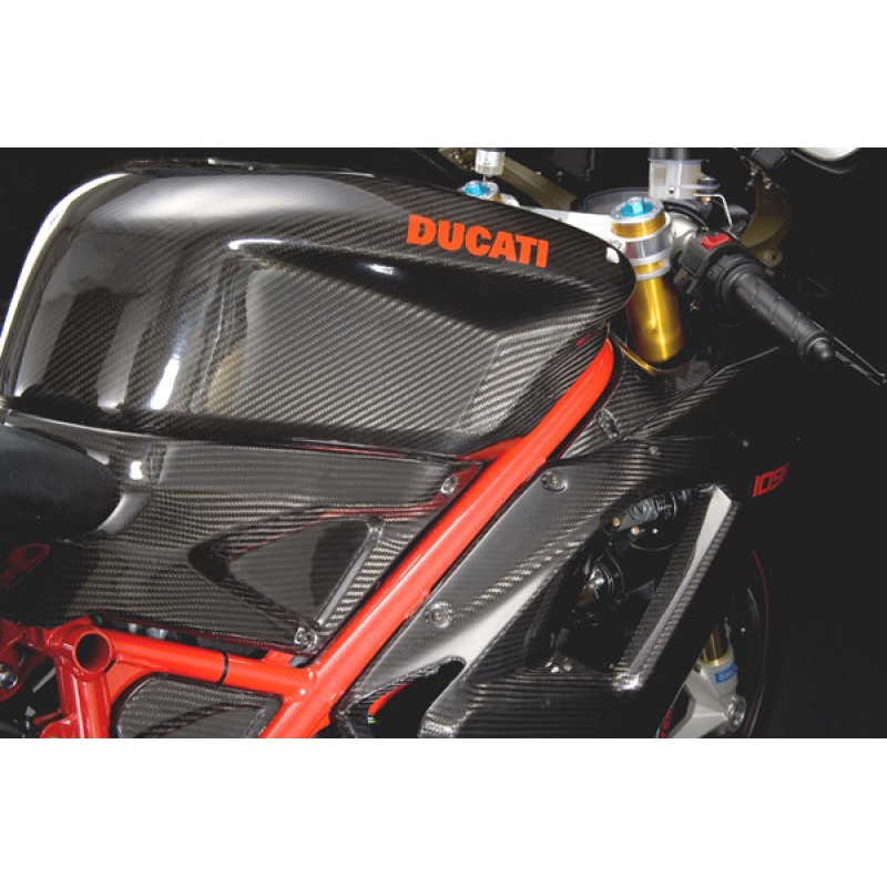 CARBONDRY - DUCATI 848 / 1098 & 1198 CARBON FIBER UNDER TANK SIDE ...