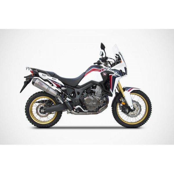 ZARD 2-1 Full Exhaust With Conical Muffler for Honda Africa Twin 1000