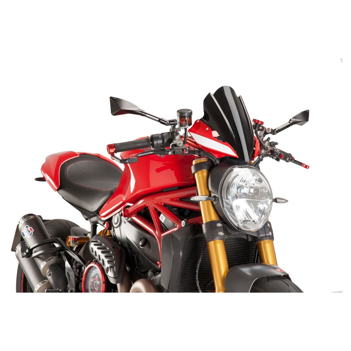 Puig Naked New Gen Touring Windscreen Light Smoke Ducati Monster | My ...