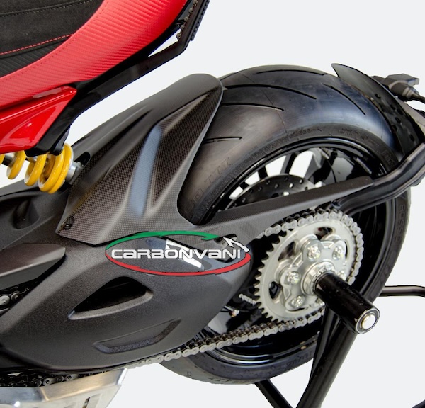 Carbonvani Carbon Fiber Rear Hugger (Fender) for the Ducati Diavel V4