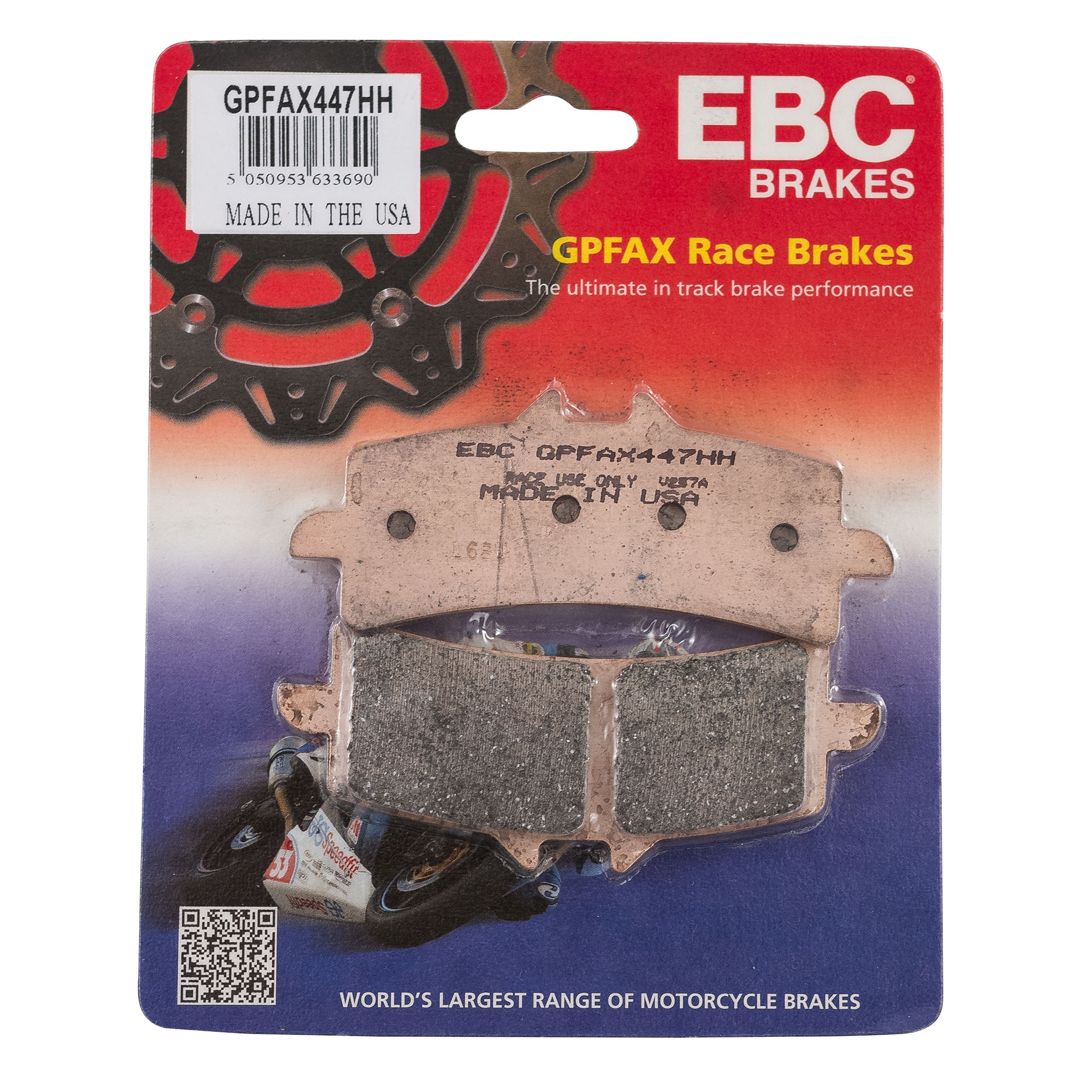 EBC Brakes GPFAX Sintered Road Race Brake Pads Front - GPFAX447HH