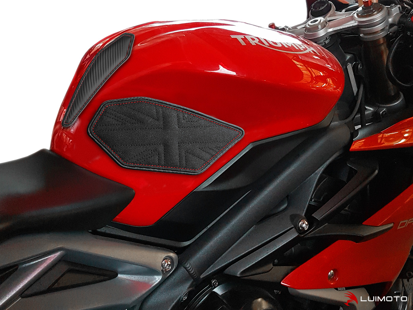 LUIMOTO TANK LEAF UNION JACK Tank Pads for the Triumph DAYTONA 765 / ...