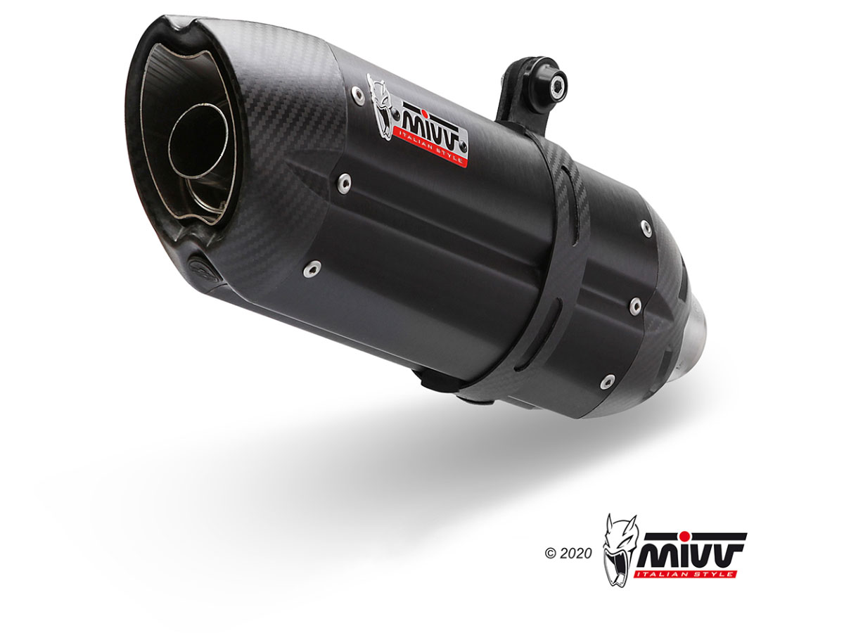 MIVV 2 Slip-on, Suono Black, Standard Exhaust For Aprilia Shiver