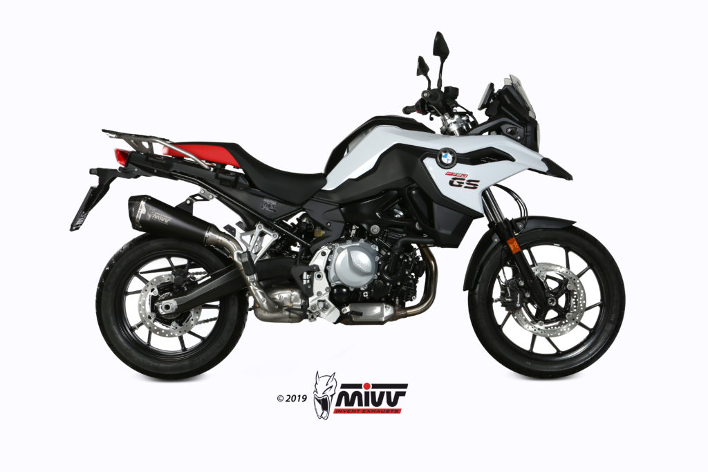 MIVV Slip-on, Delta Race Black, Standard Exhaust For BMW F 750 GS / F 850 GS