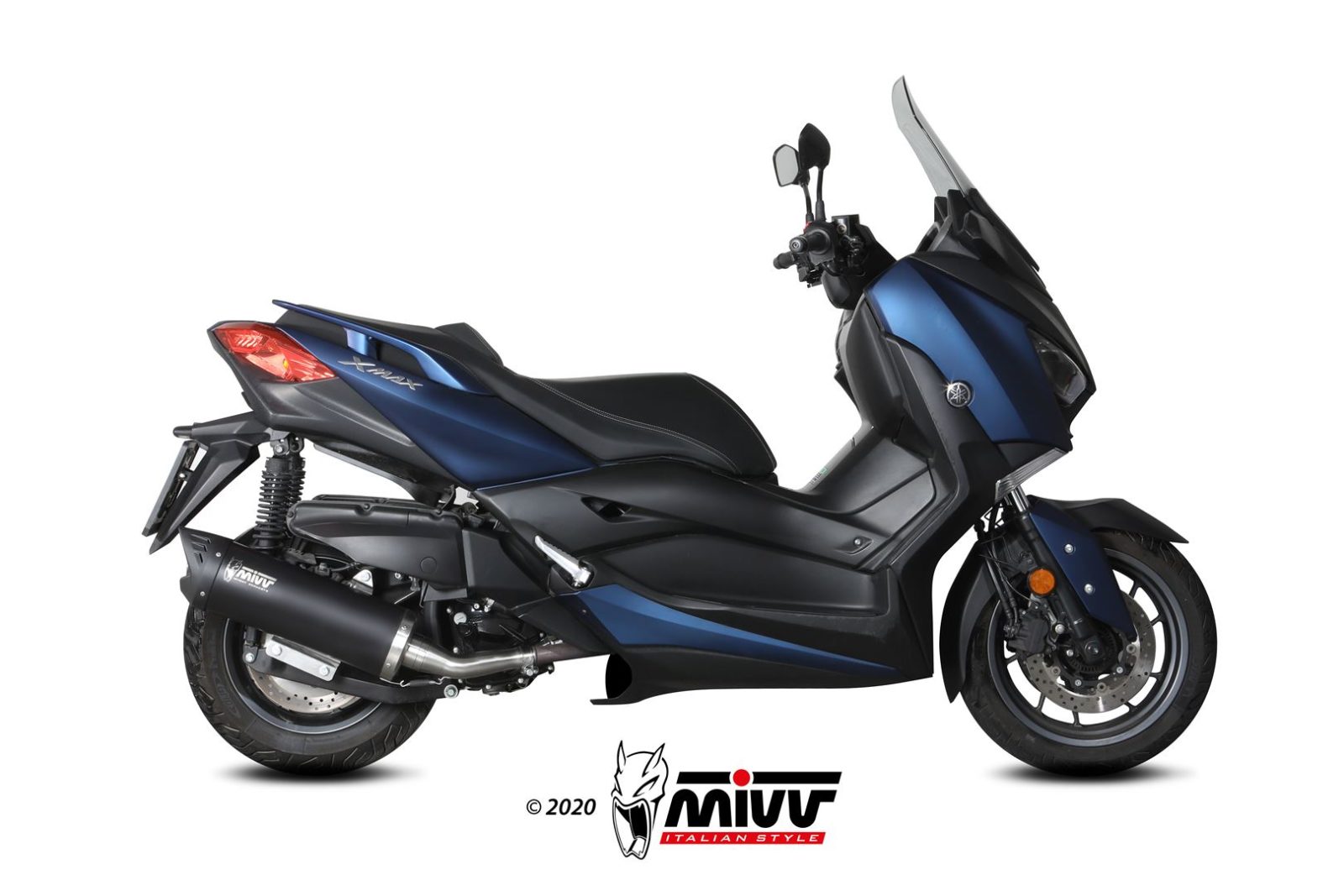 MIVV Slip-on, Mover Black, Standard Exhaust For Yamaha X-Max 400