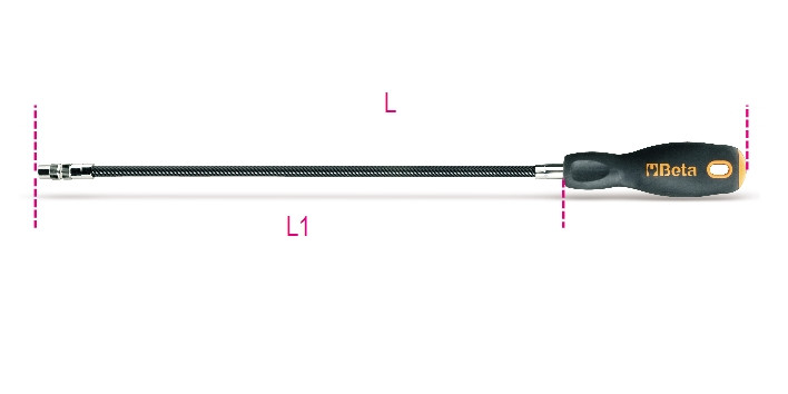 Beta Tools Model 897 L-Flexible Bit Holder with Handle Long